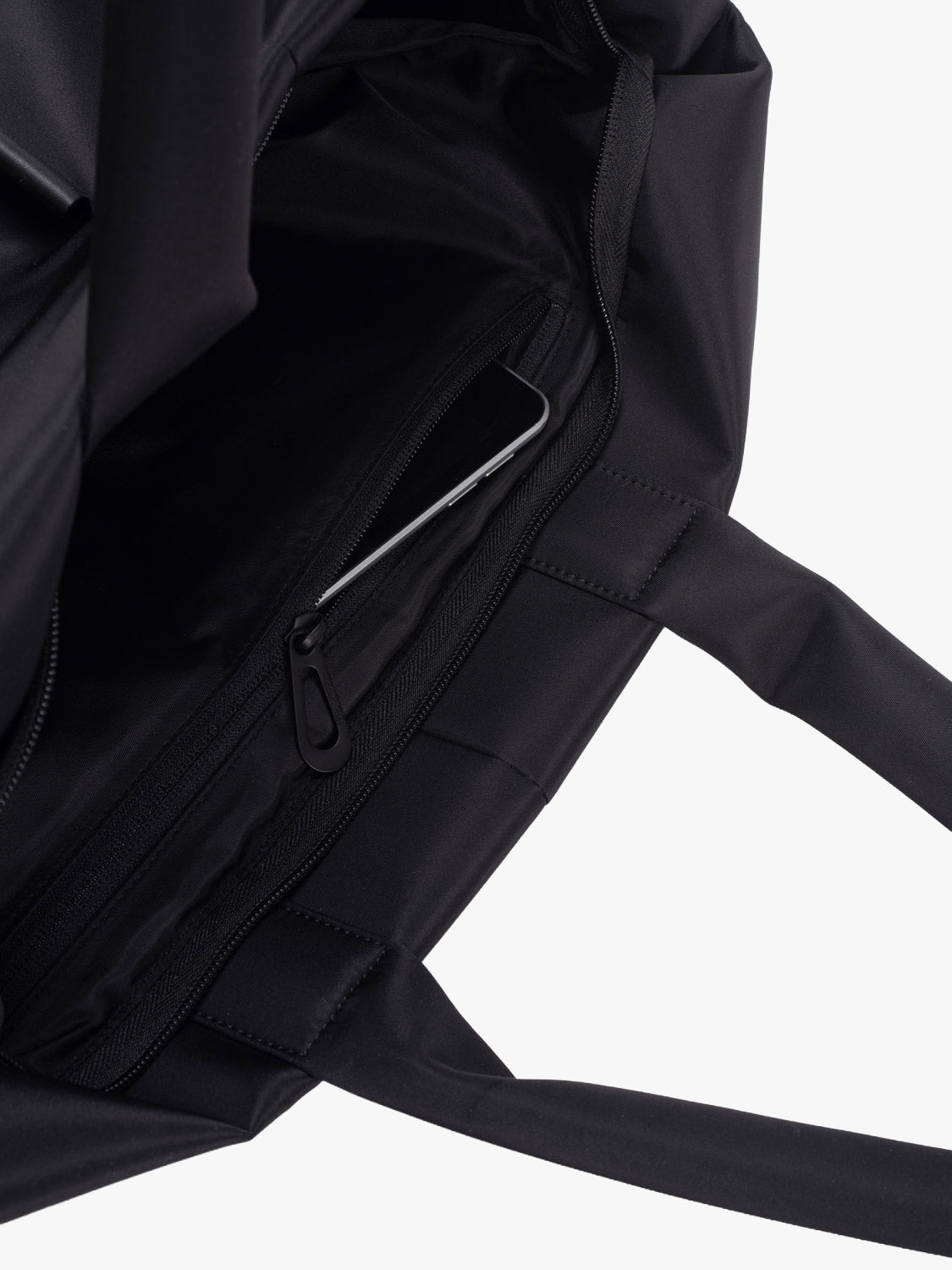 Amu Sleek Nylon Black Bag