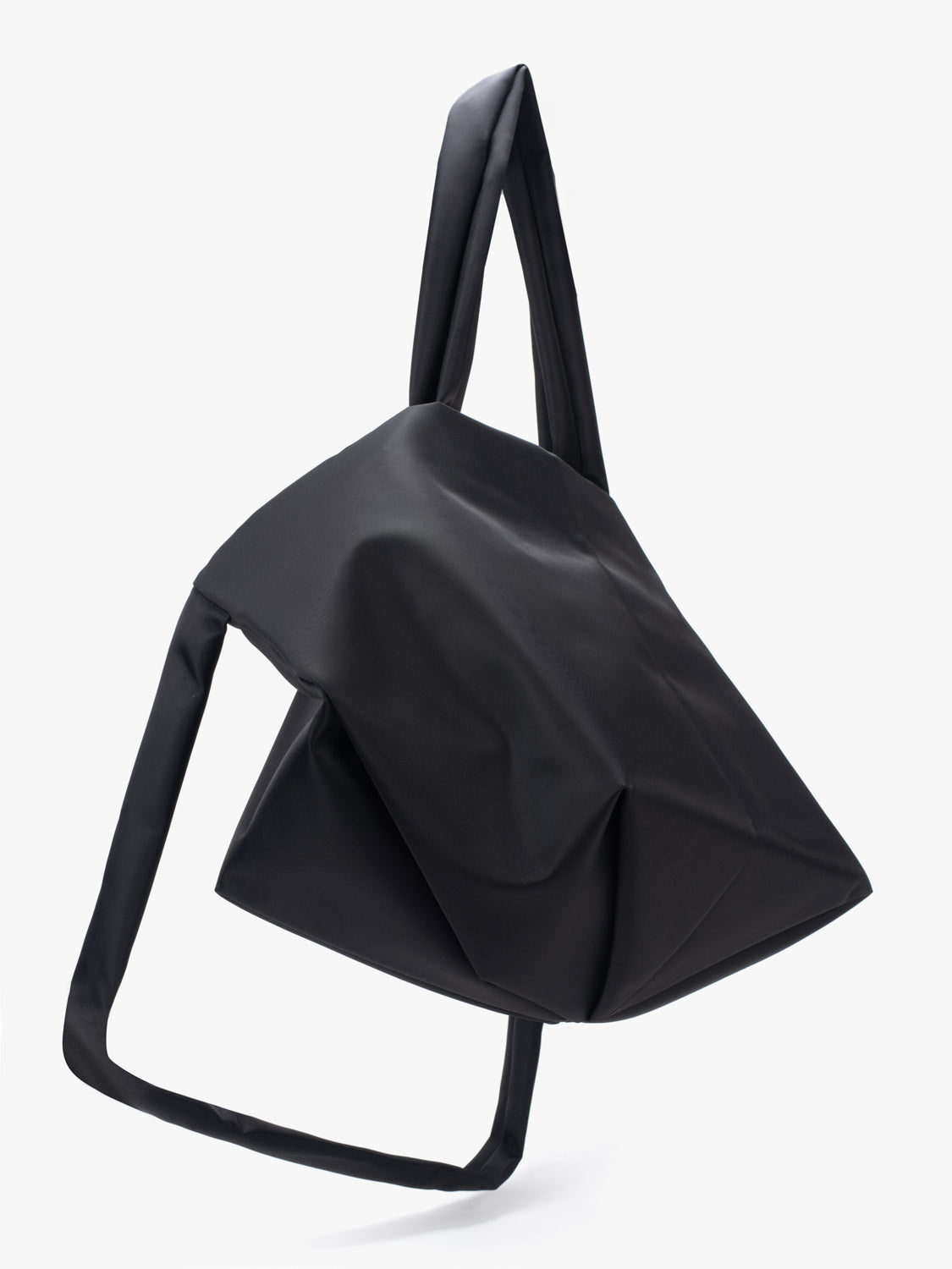 Amu Sleek Nylon Black Bag