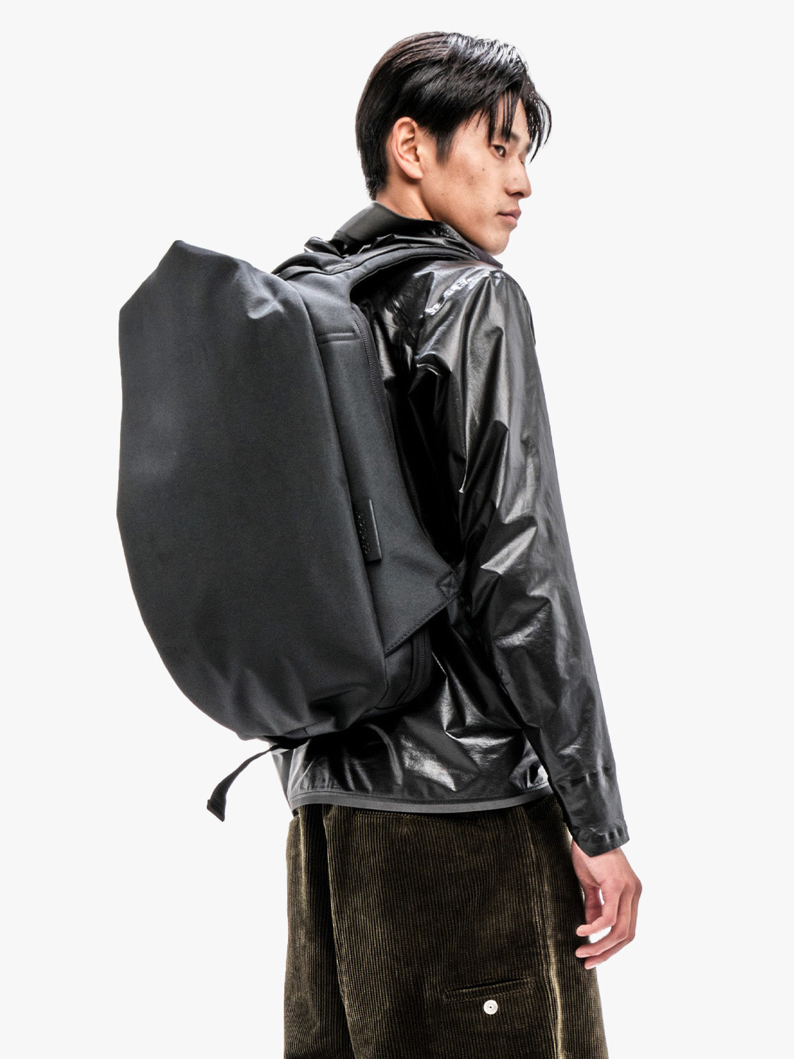 cote et ciel leather backpack Isar M EcoYarn Black