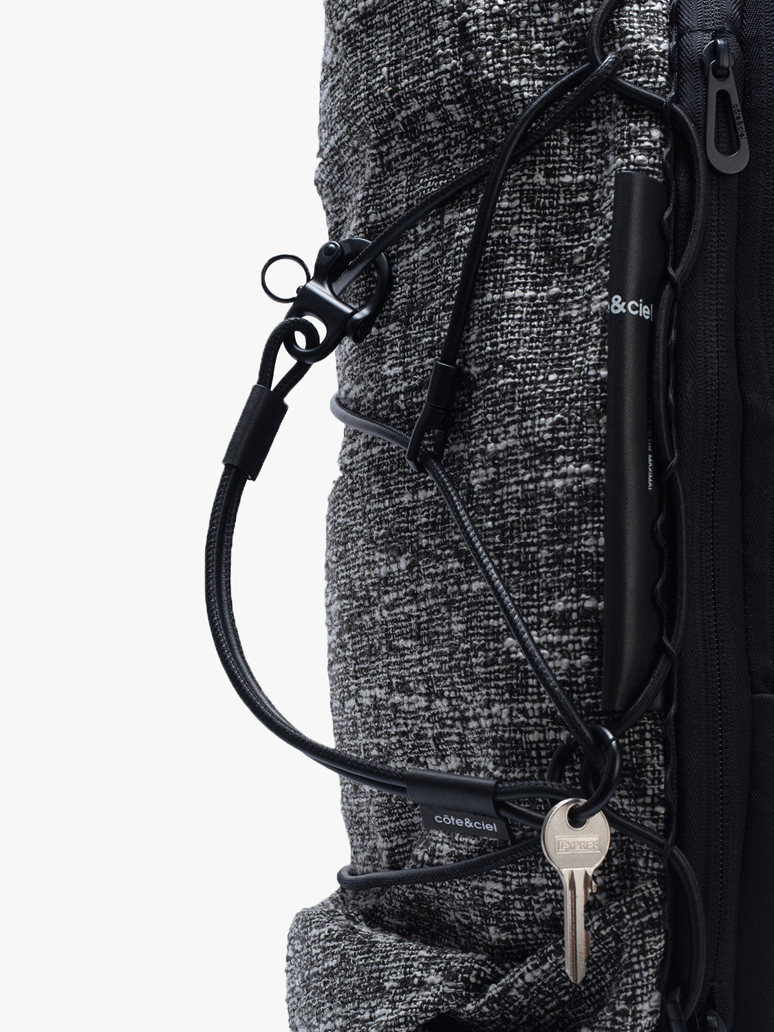 coteetciel Backpack Ladon Tweed Black & Cream côte&ciel EU 29273