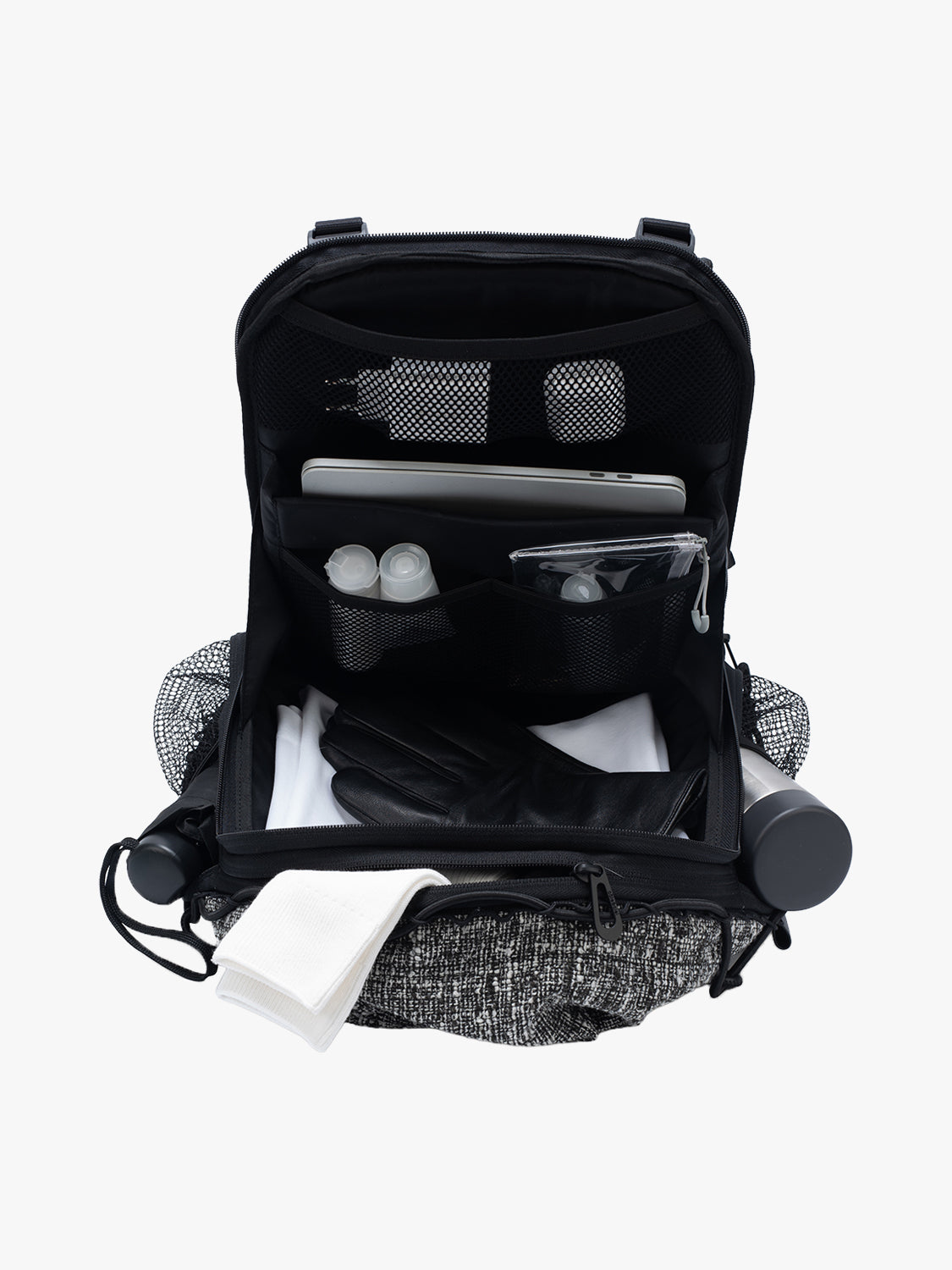 coteetciel Backpack Ladon Tweed Black & Cream côte&ciel EU 29273