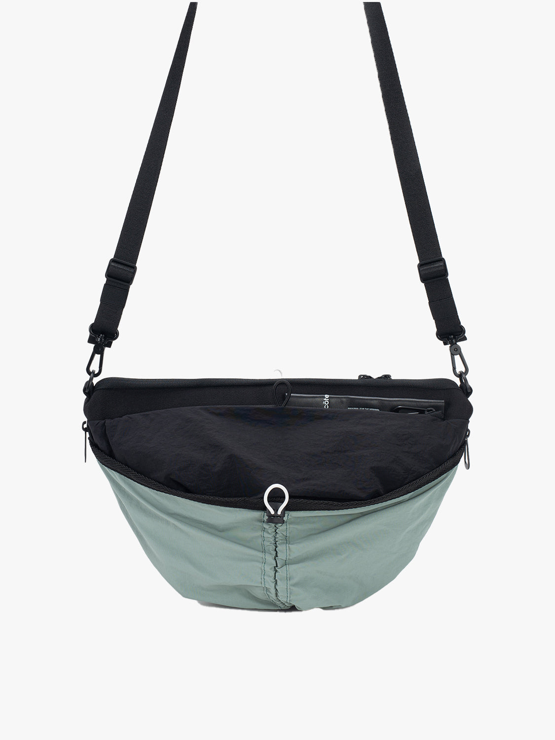 coteetciel Crossbody/Sling Bag Orne Smooth Black & Sage Green côte&ciel EU 29159