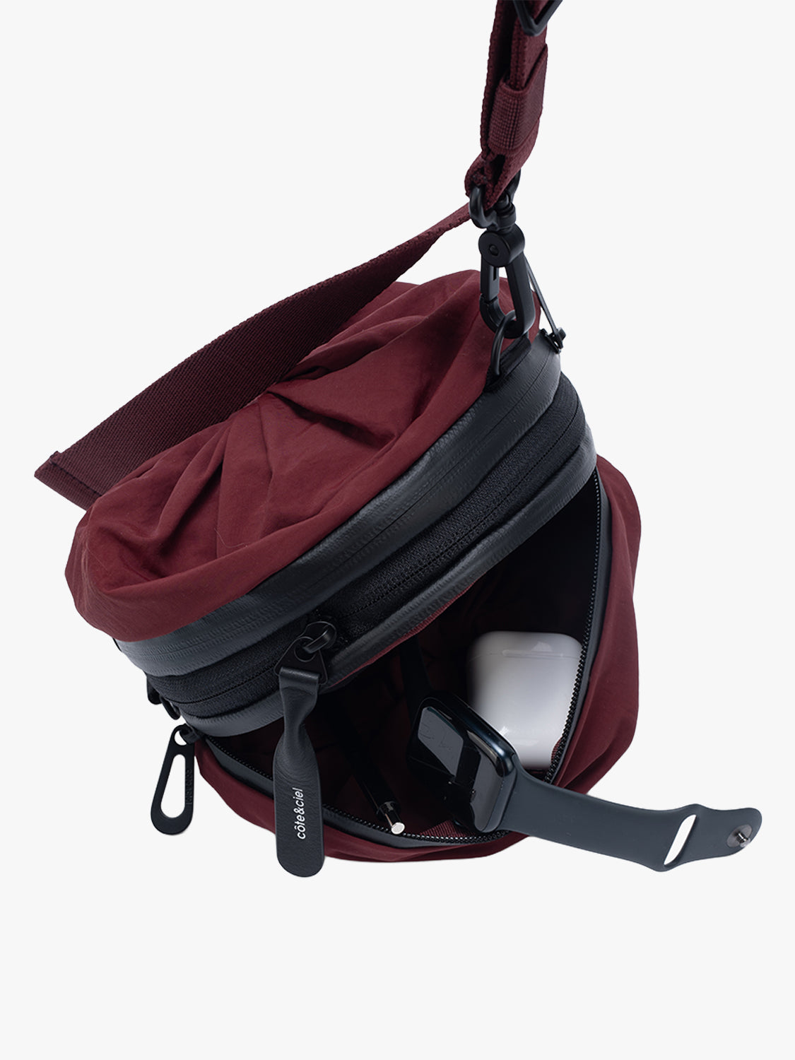 coteetciel Crossbody/Sling Vikos M Smooth Burgundy côte&ciel EU 29263