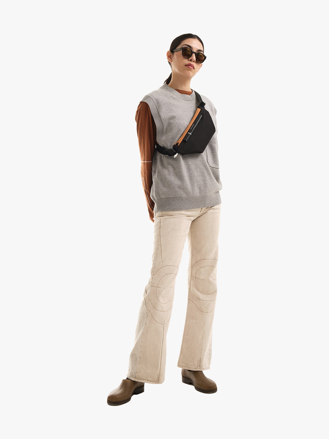 coteetciel Crossbody/Sling/Waist Bag Isarau XS Sleek Black Colour Accent côte&ciel EU 29172