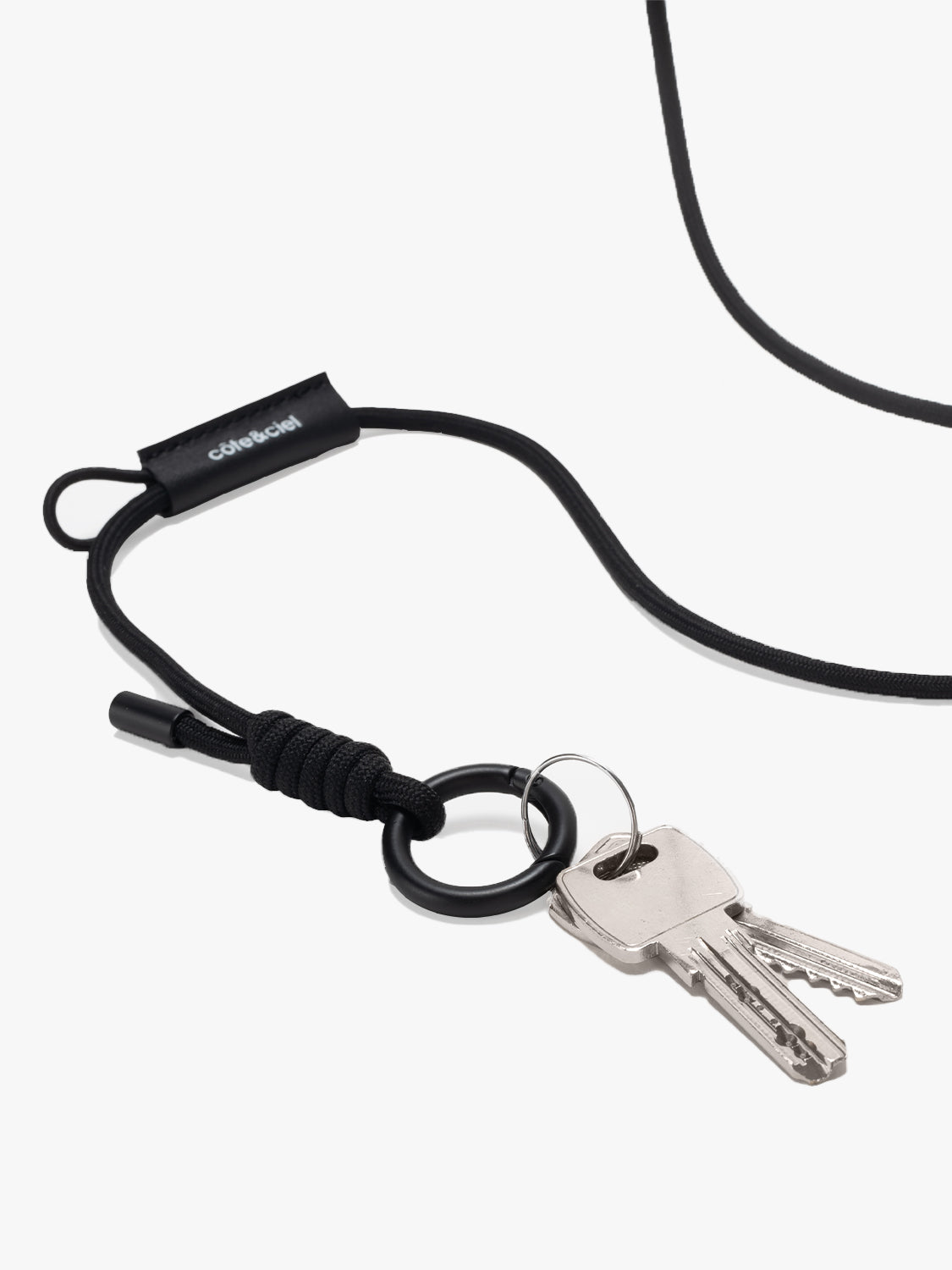 coteetciel Keychain LetGo Cord Black côte&ciel EU 29216