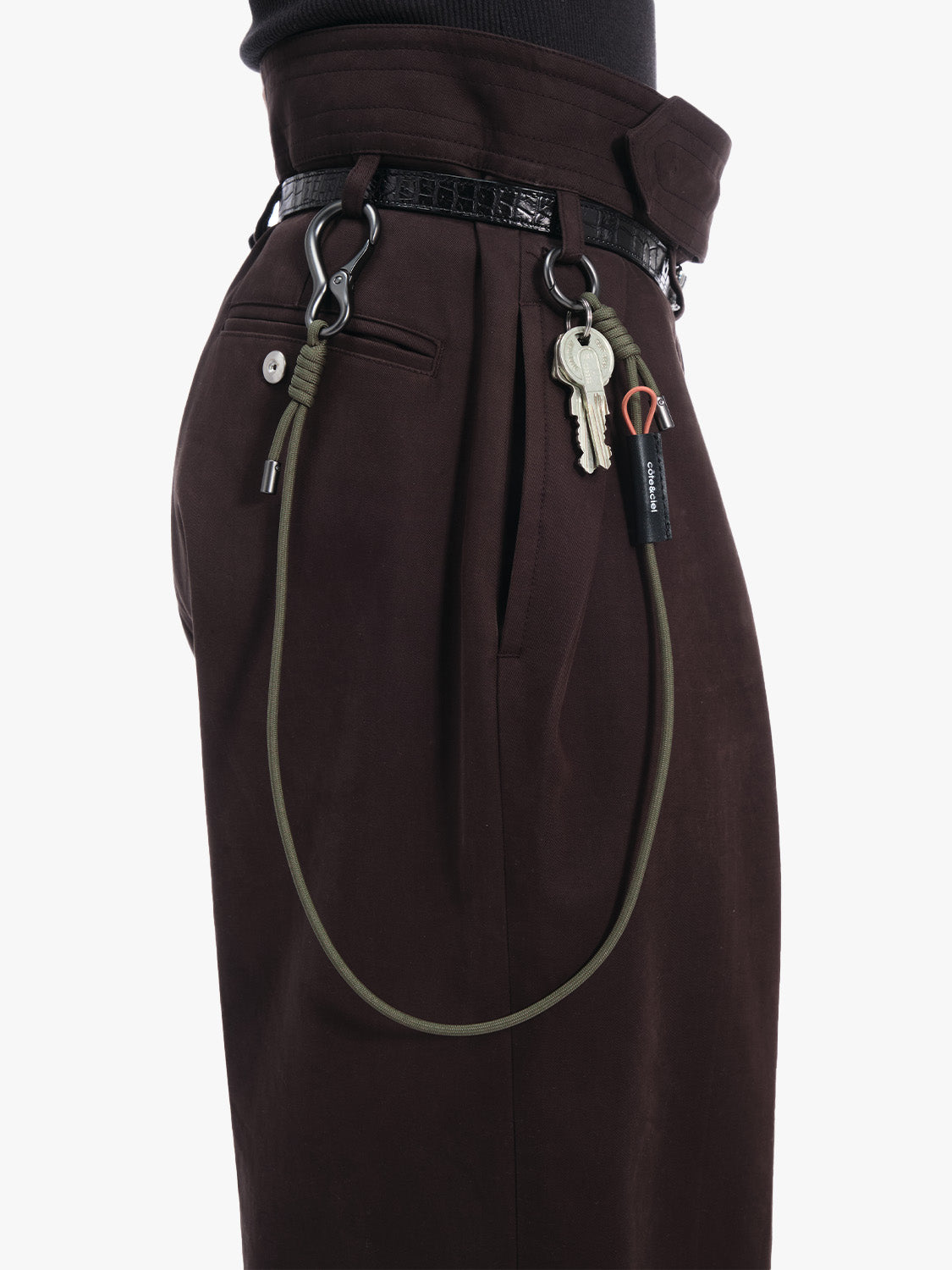 coteetciel Keychain LetGo Cord Cargo Green côte&ciel EU 29217