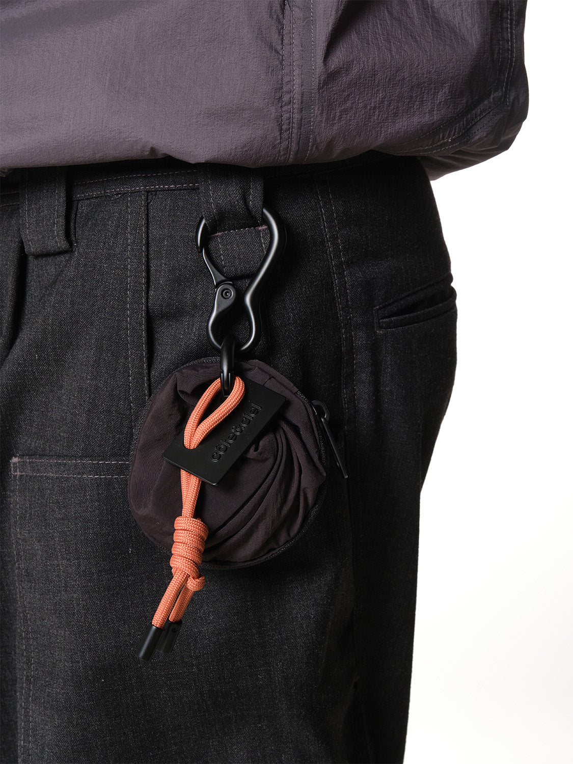 coteetciel Small/Pouch Aóos Nano Smooth Black Terracotta Accent côte&ciel EU 29245