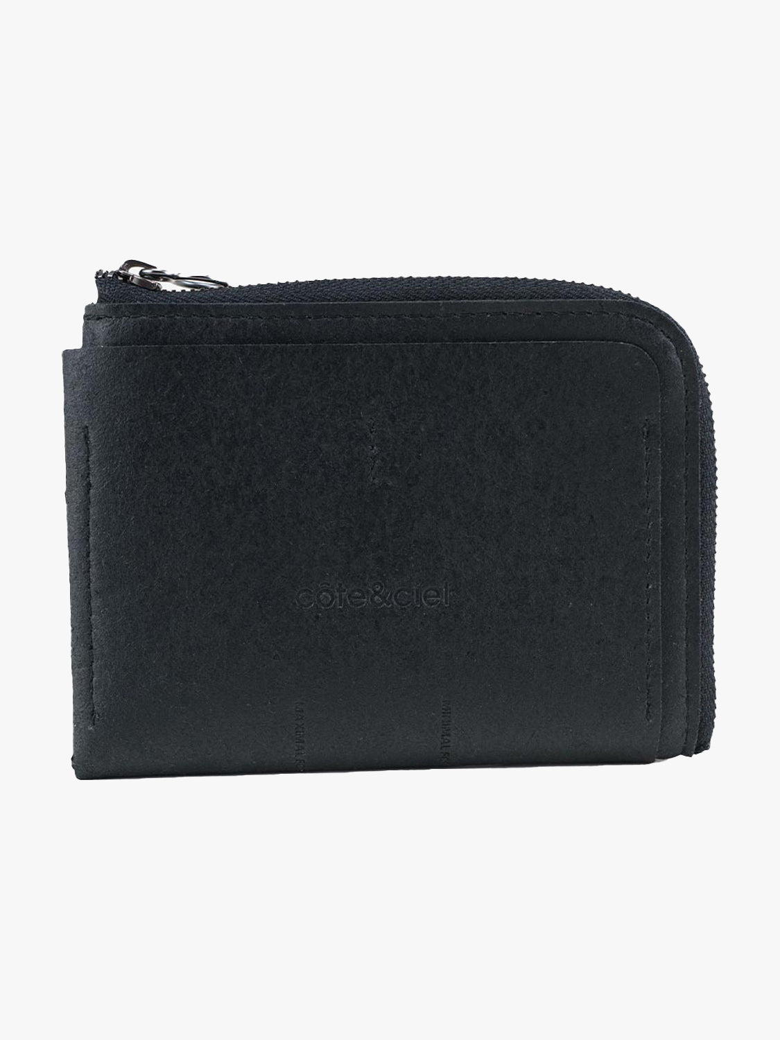 coteetciel Wallet Zippered Wallet L Recycled Leather Black côte&ciel EU 29057
