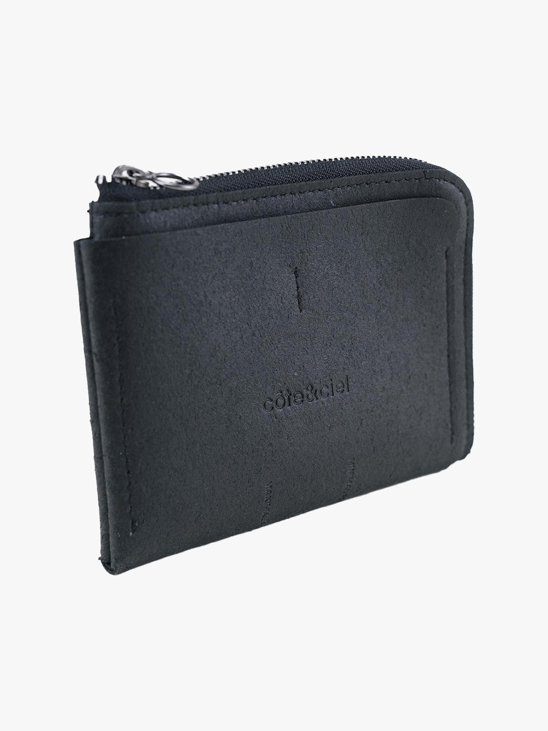 coteetciel Wallet Zippered Wallet L Recycled Leather Black côte&ciel EU 29057