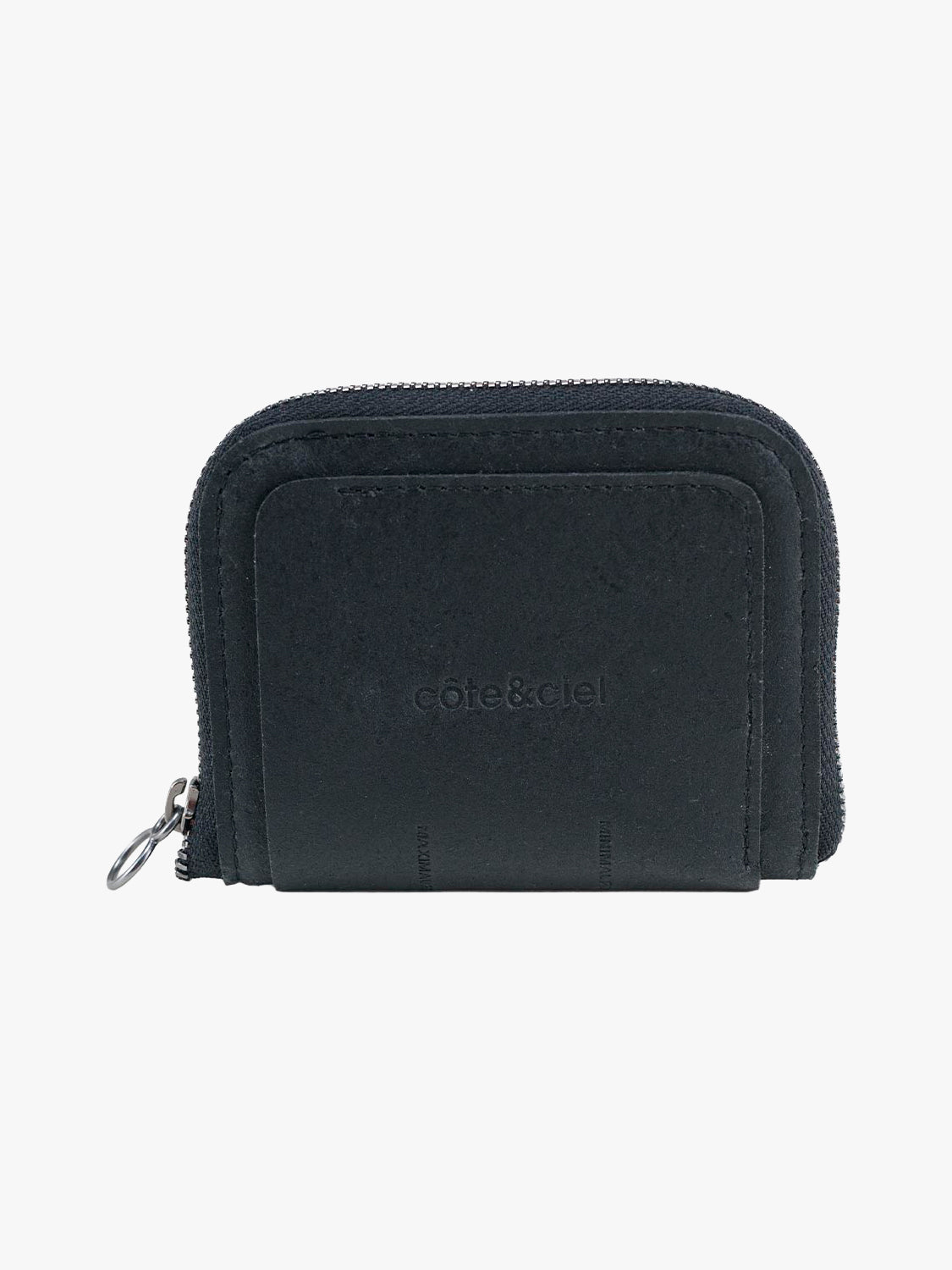 coteetciel Wallet Zippered Wallet M Recycled Leather Black côte&ciel EU 29058