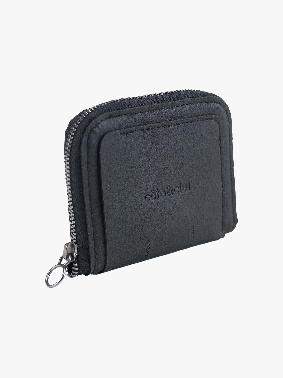 coteetciel Wallet Zippered Wallet M Recycled Leather Black côte&ciel EU 29058